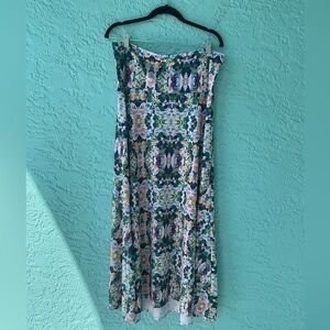 LuLaRoe Multicolor Floral Maxi Dress in size XL